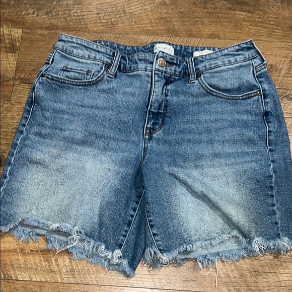Wonderly Pants - Wonderly Blue Jean Shorts Non-Distressed Cut-Off Size 6